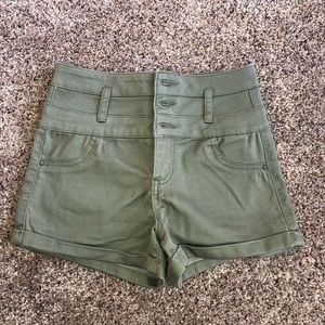 Olive green shorts